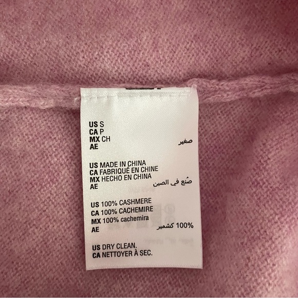 Charter Club Cashmere Crew Neck Chantilly Pink Sweater - Picture 7 of 7